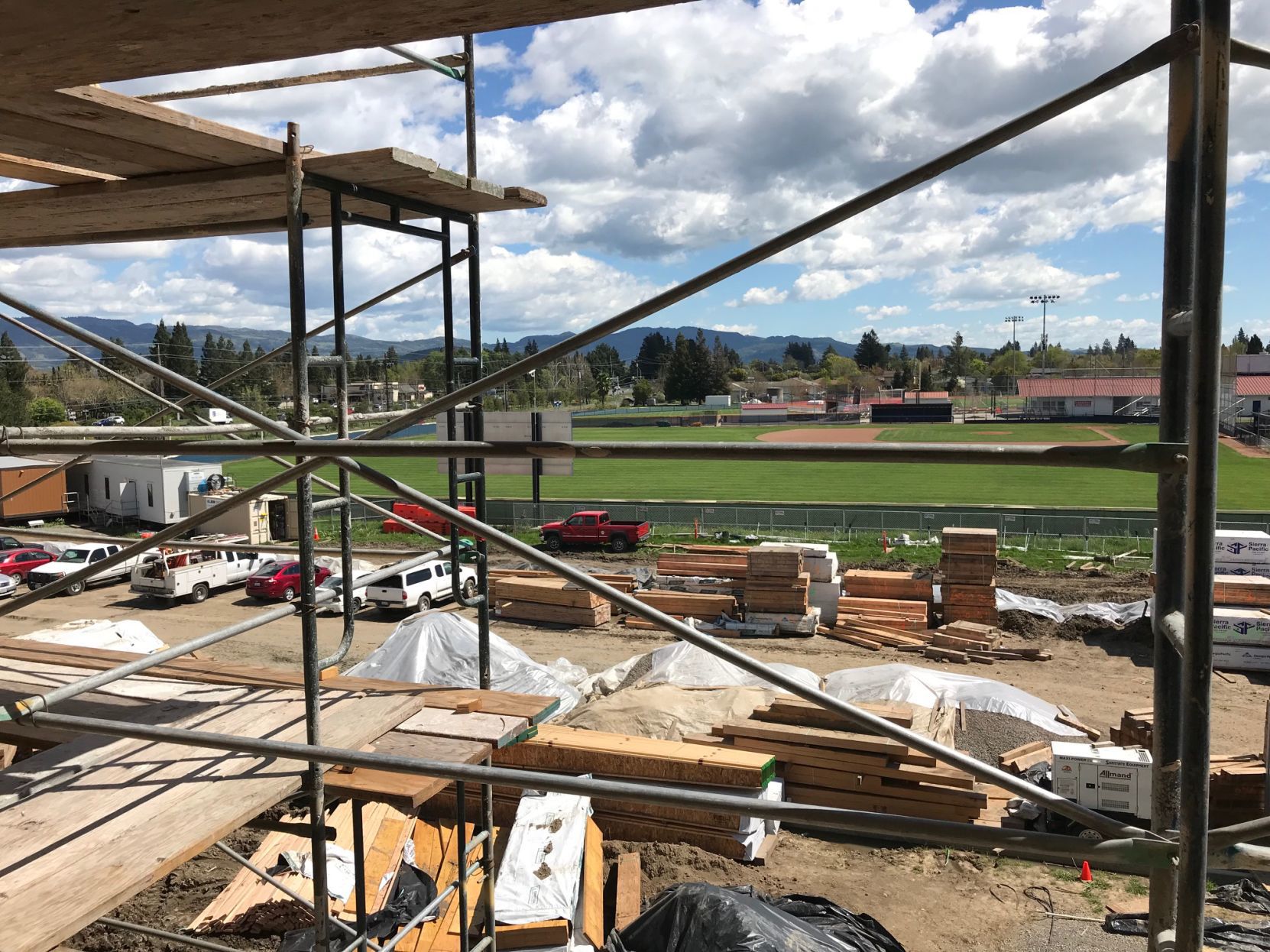 Construction at the new Watermark at Napa Valley senior living community on Solano Avenue.